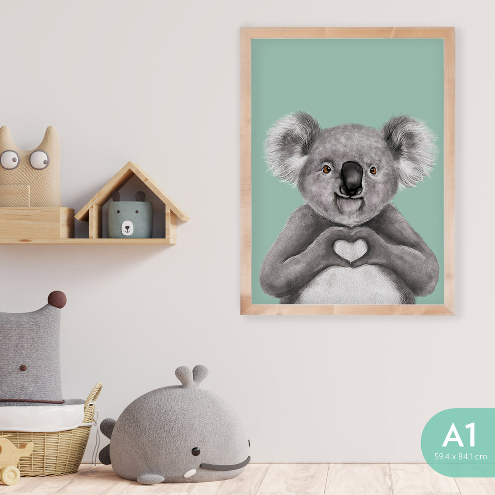 Art Print Koala Heart