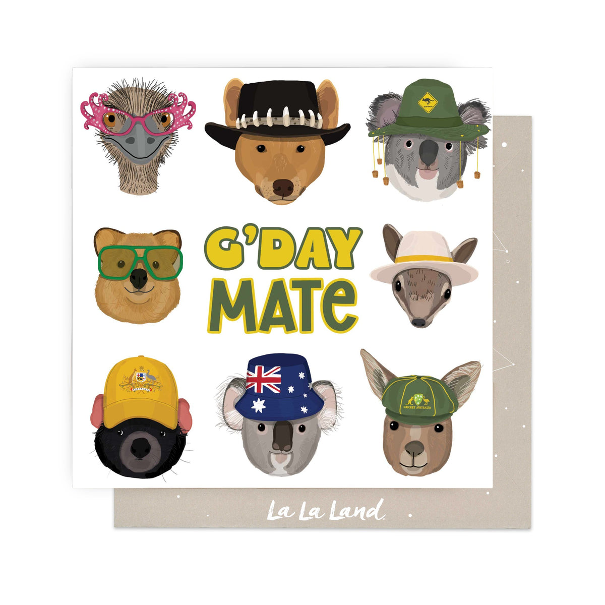 Greeting Card Aussie Mates