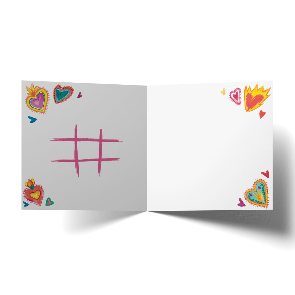 Greeting Card Three In A Row