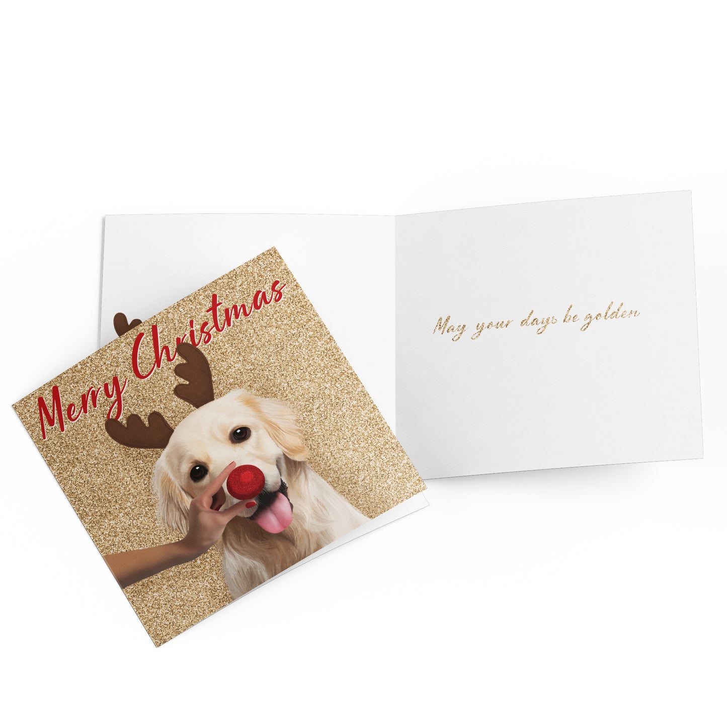 Greeting Card Golden Christmas