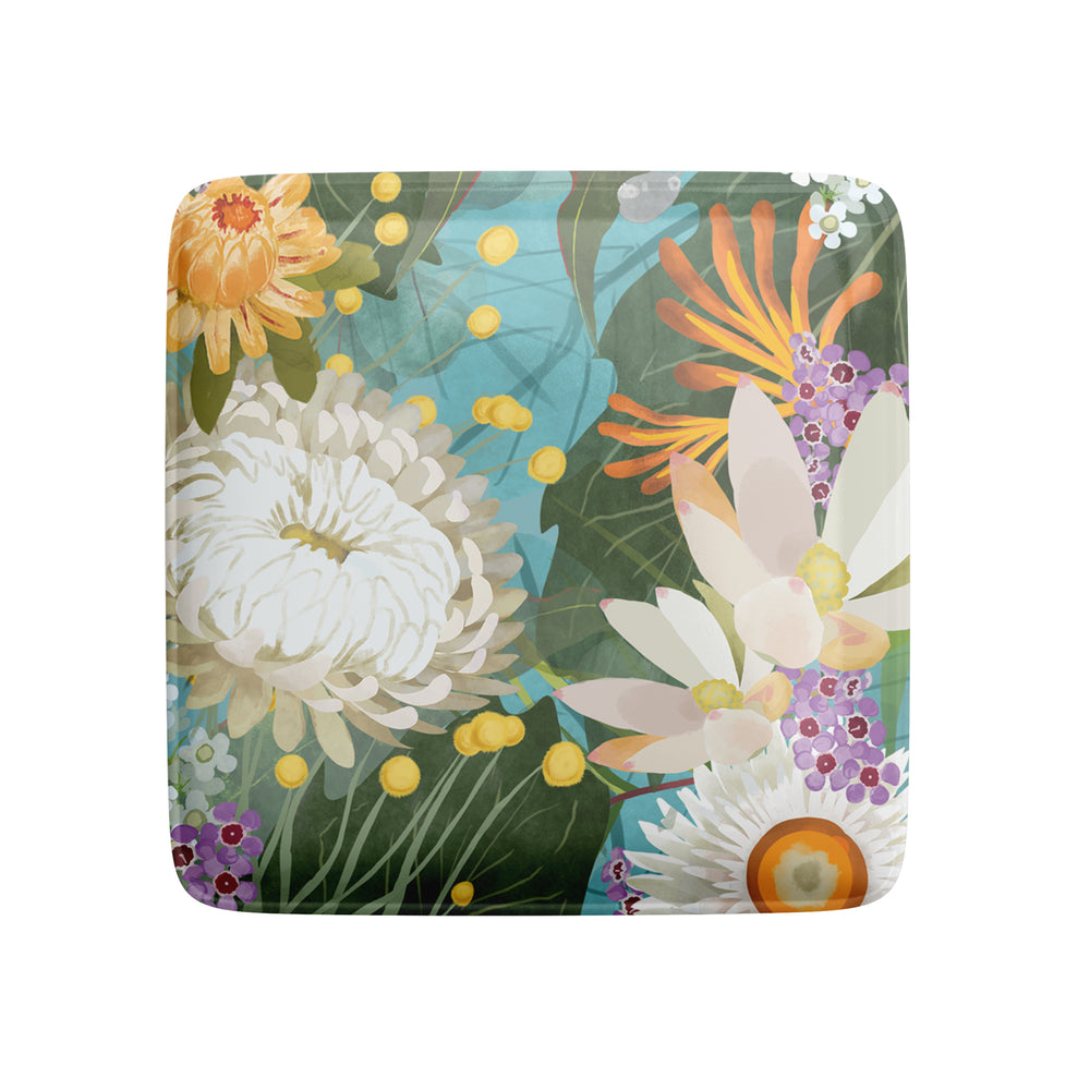 Fridge Magnet White Bush Blooms