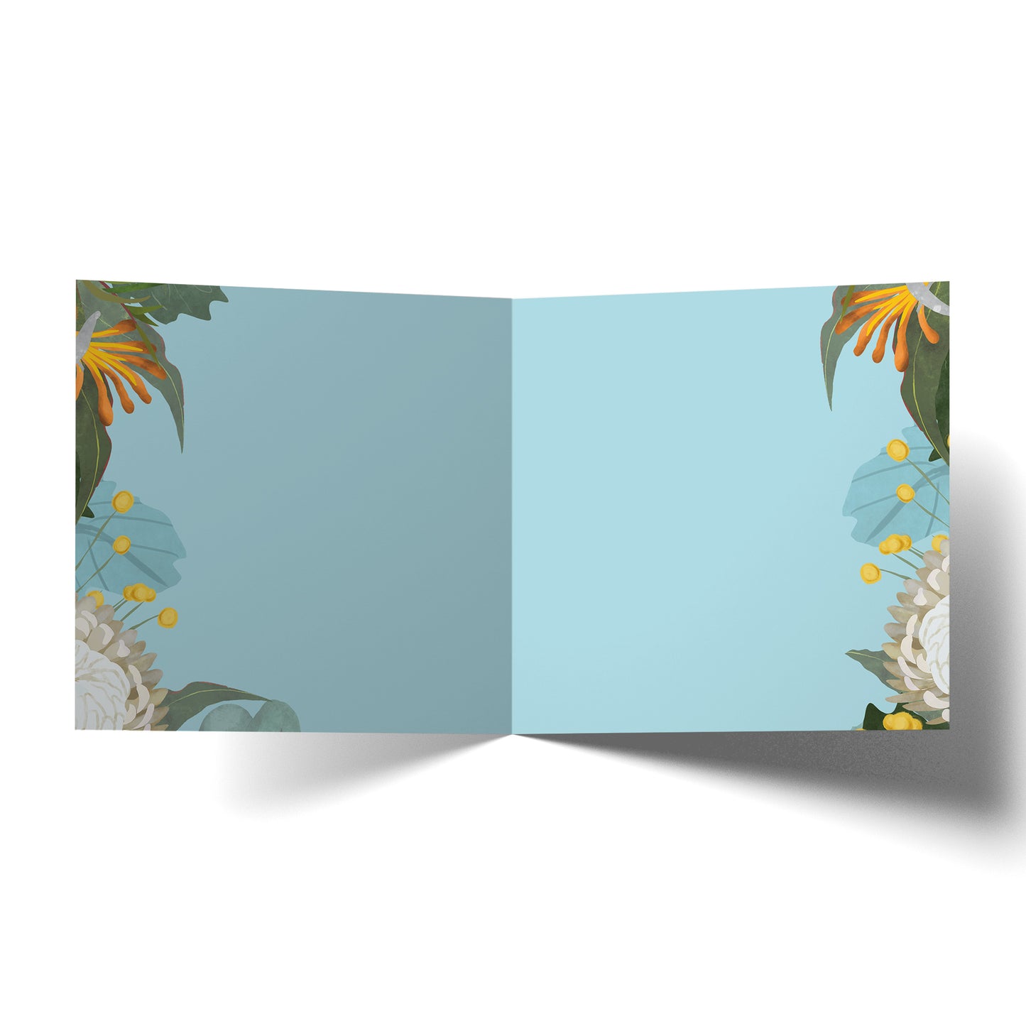 Greeting Card White Bush Blooms