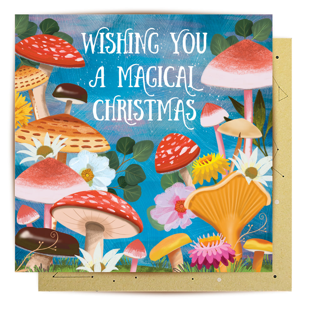 
                      
                        Greeting Card Bush Party Mushrooms
                      
                    