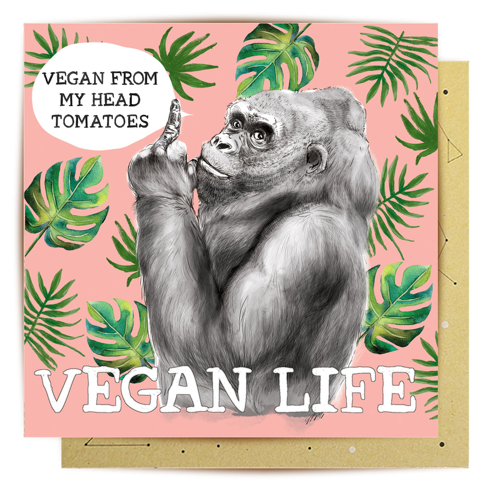 
                      
                        Greeting Card Vegan Life
                      
                    