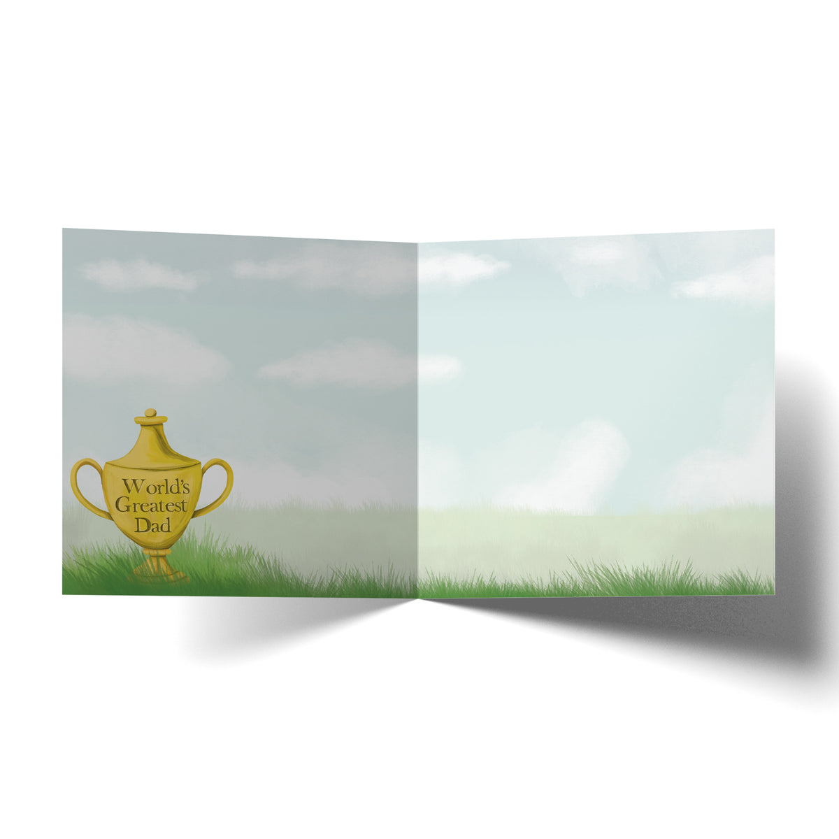 Greeting Card Golden Retriever Dad