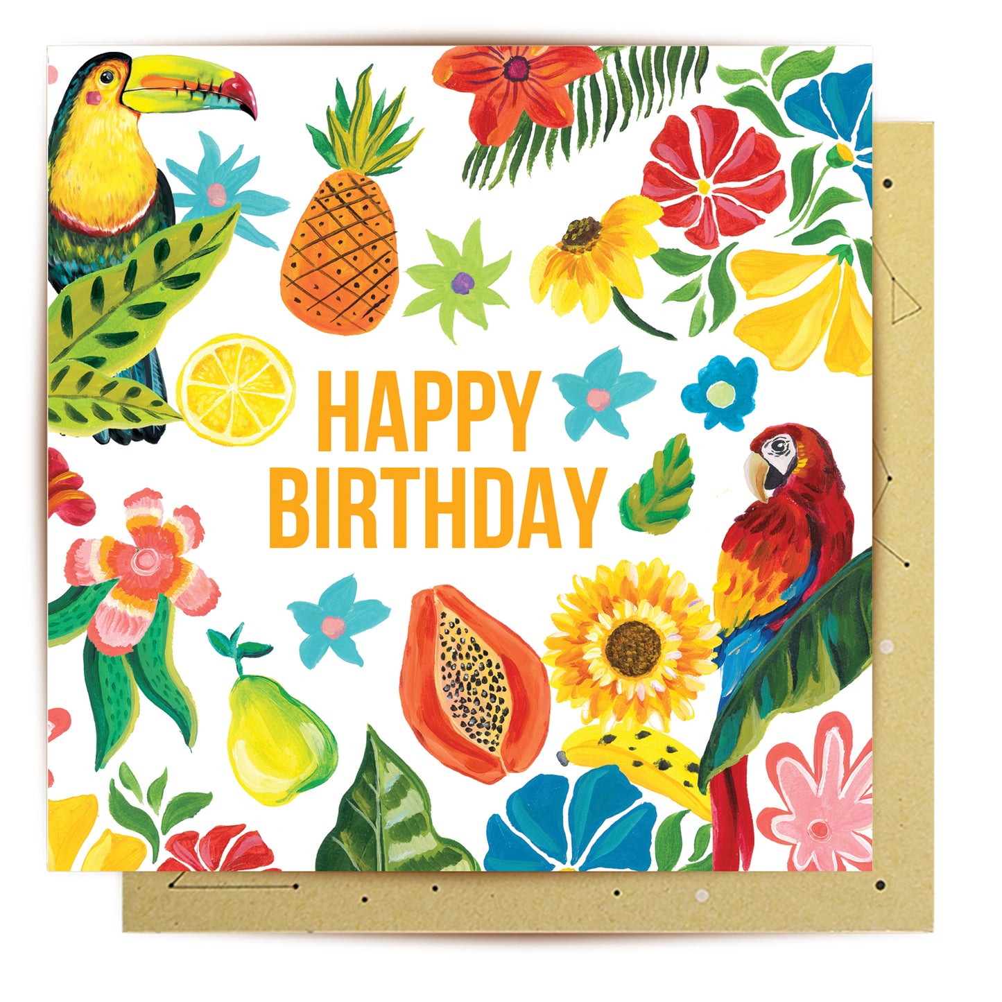 Greeting Card Tropical Birthday