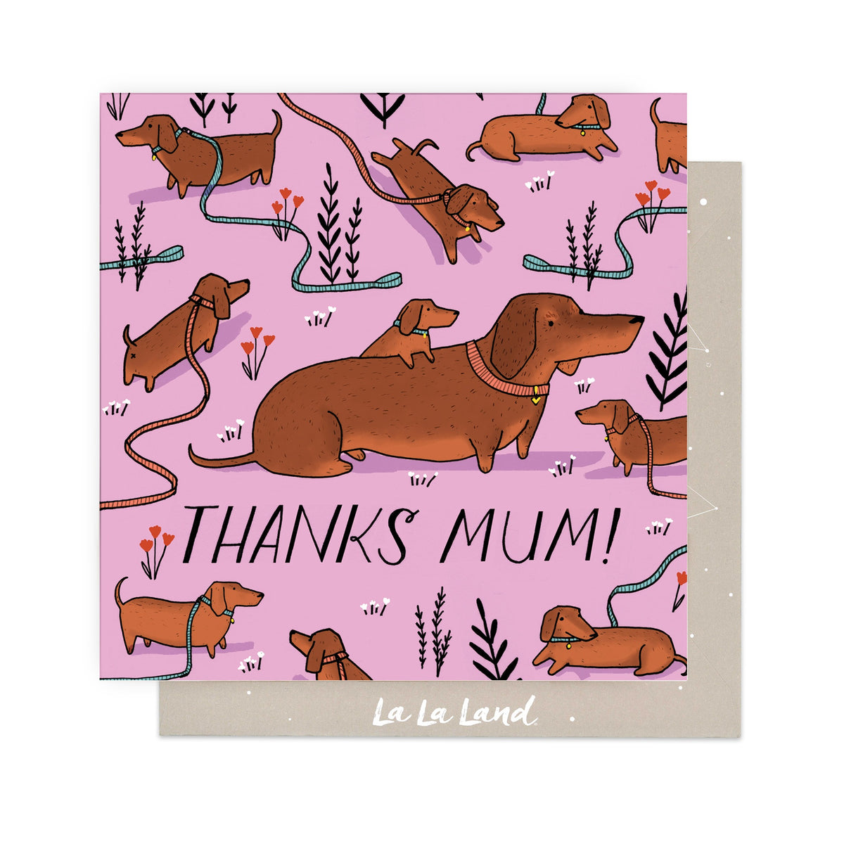 Greeting Card Dachshund Mum Vol.2