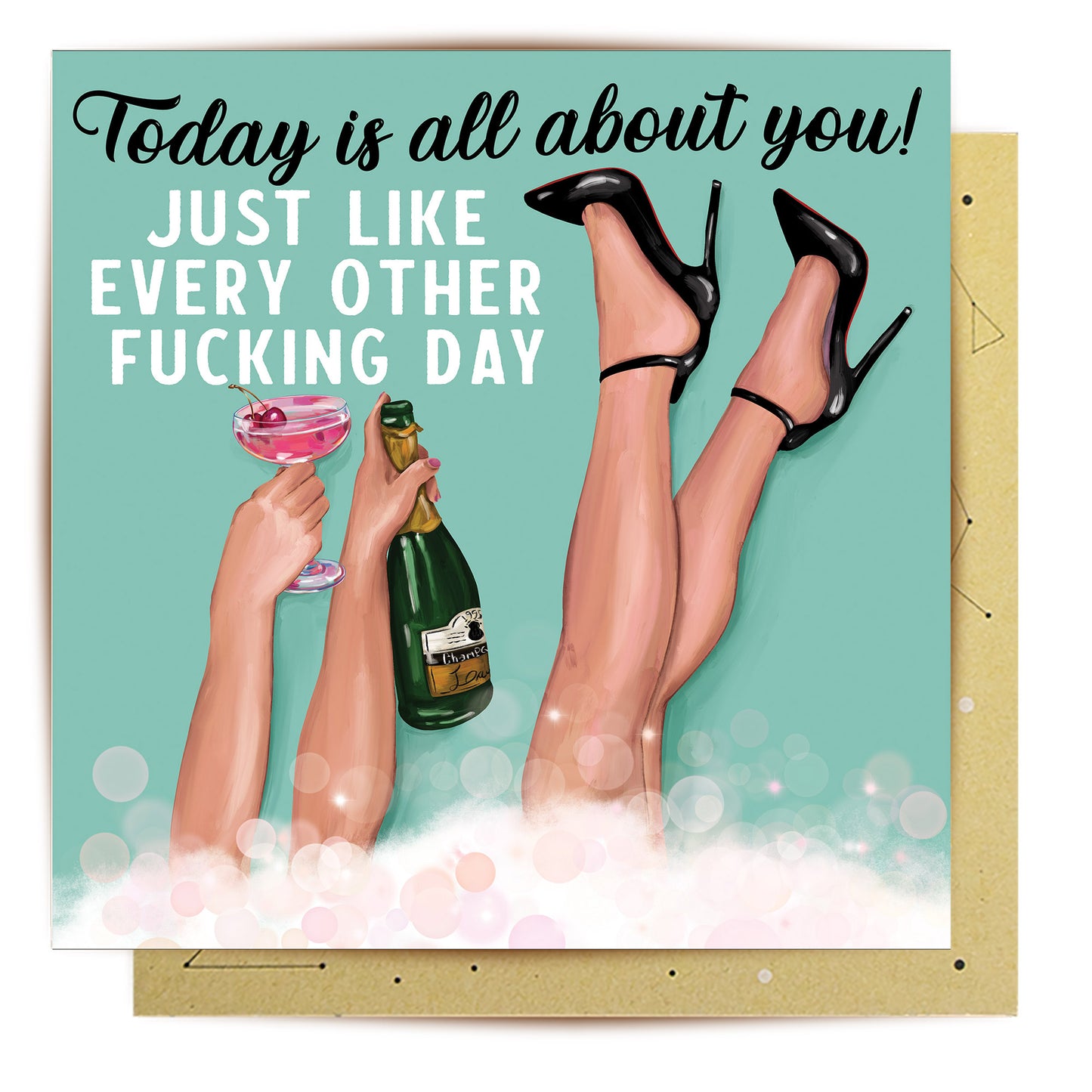 Greeting Card Bubble Bath