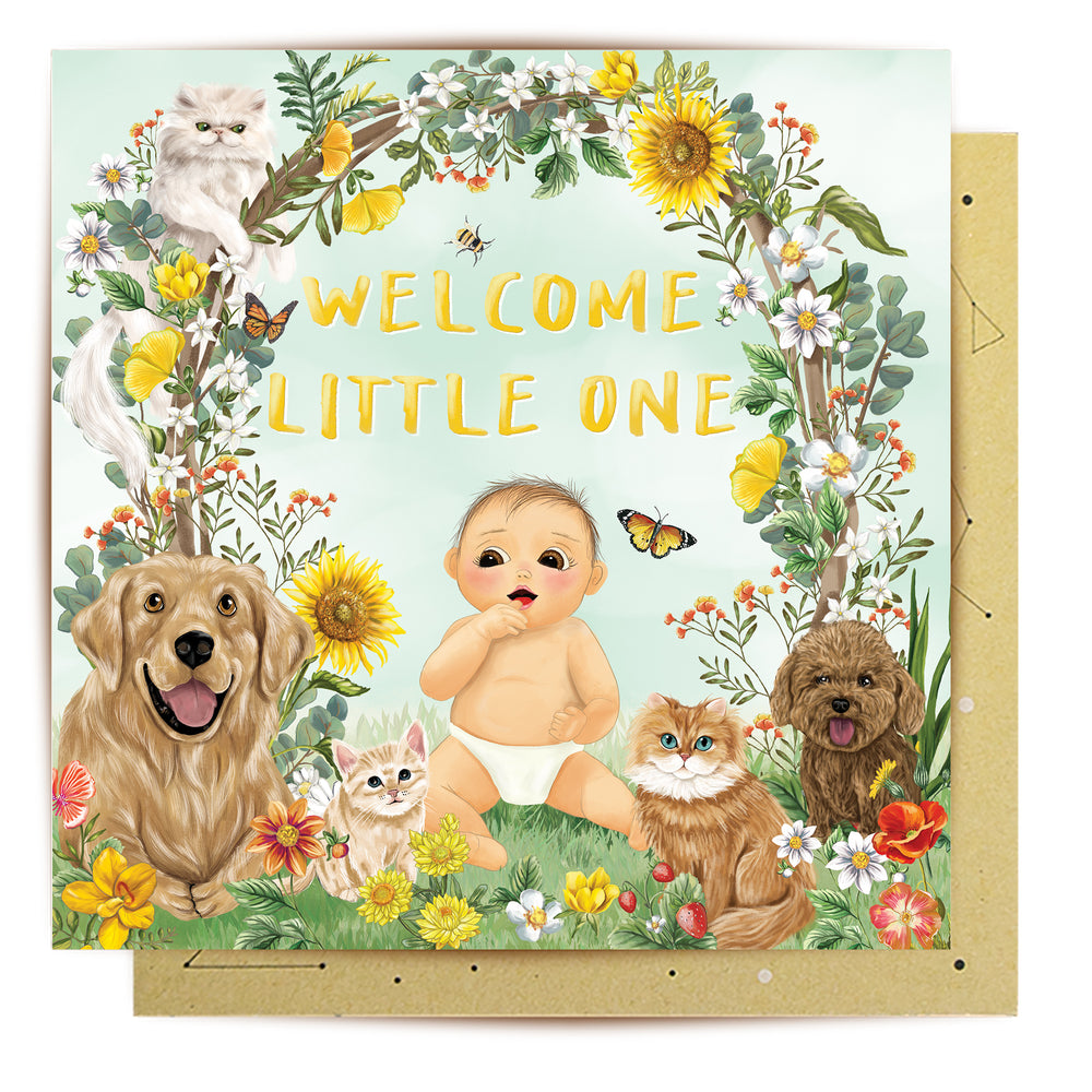 
                      
                        Greeting Card Welcome Little One Arch
                      
                    