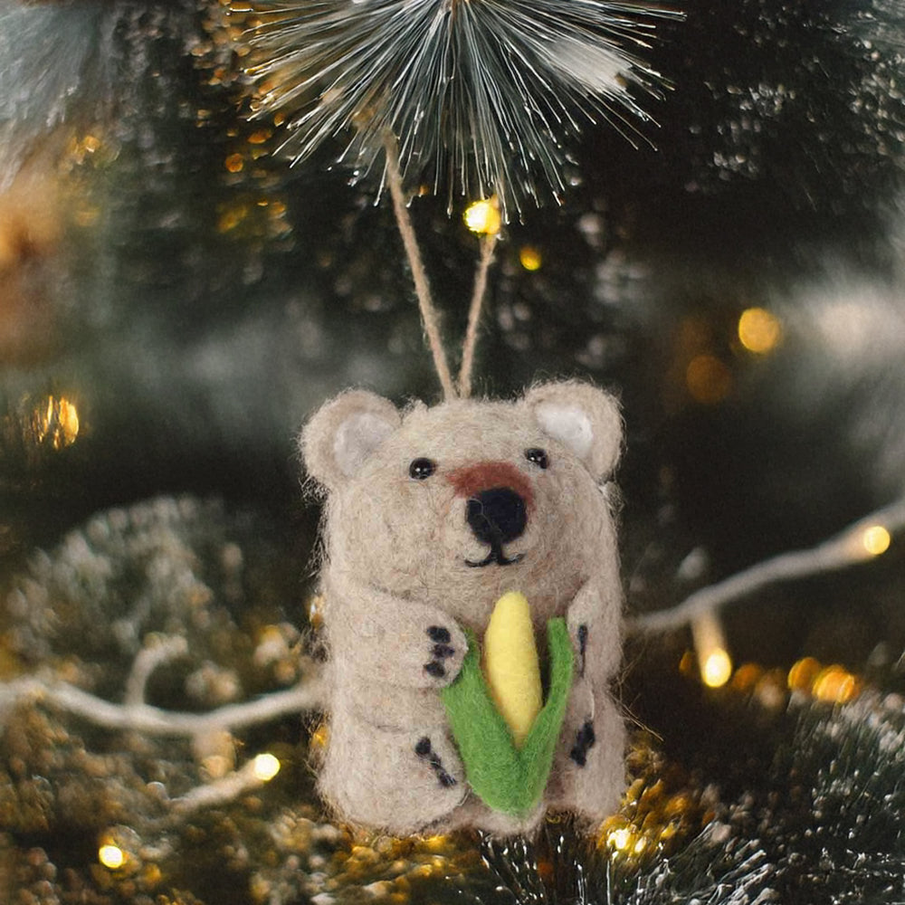 Felt Ornament Garden Giggles Wombat