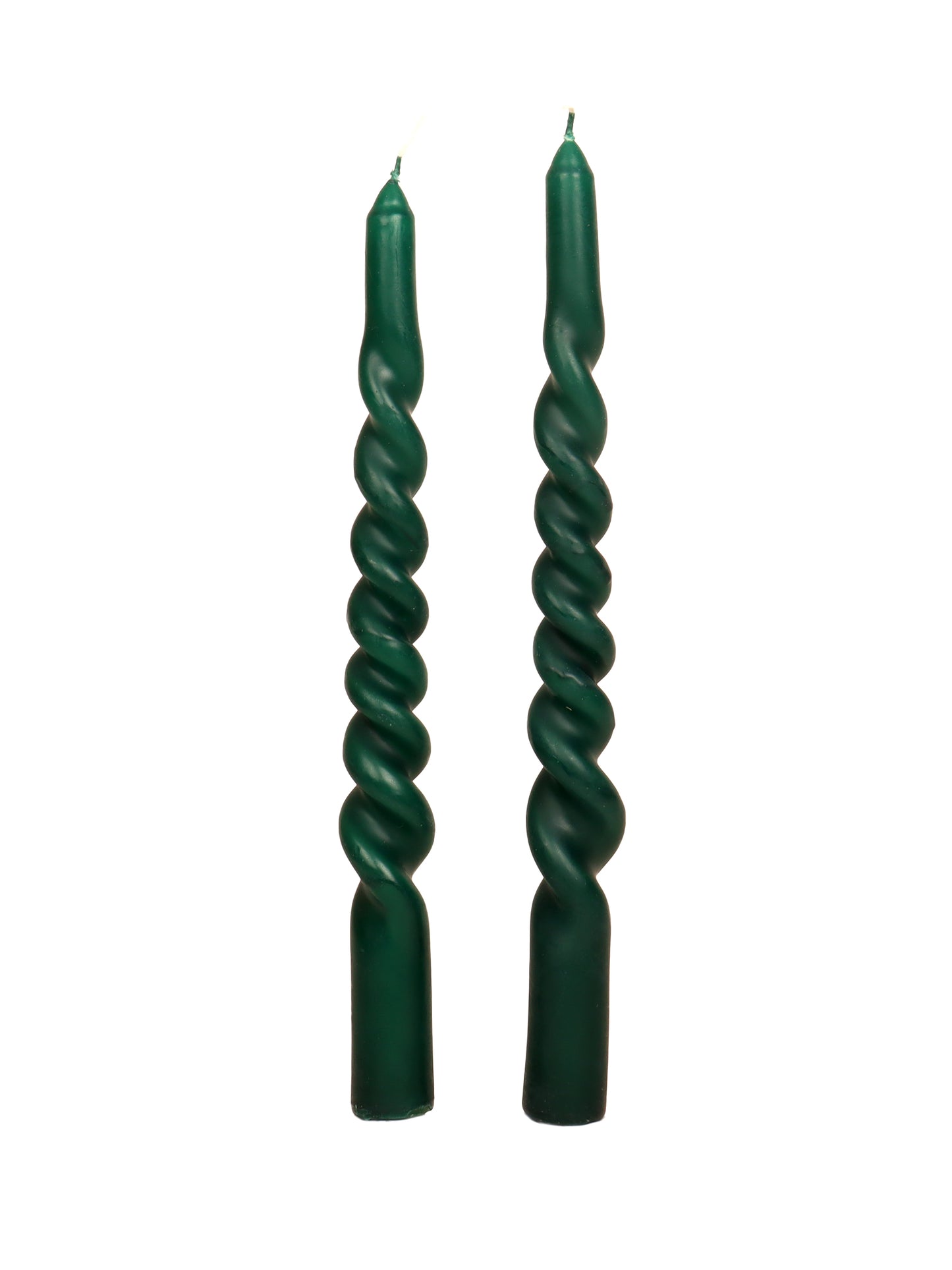 Spiral Taper Candle Foliage Green