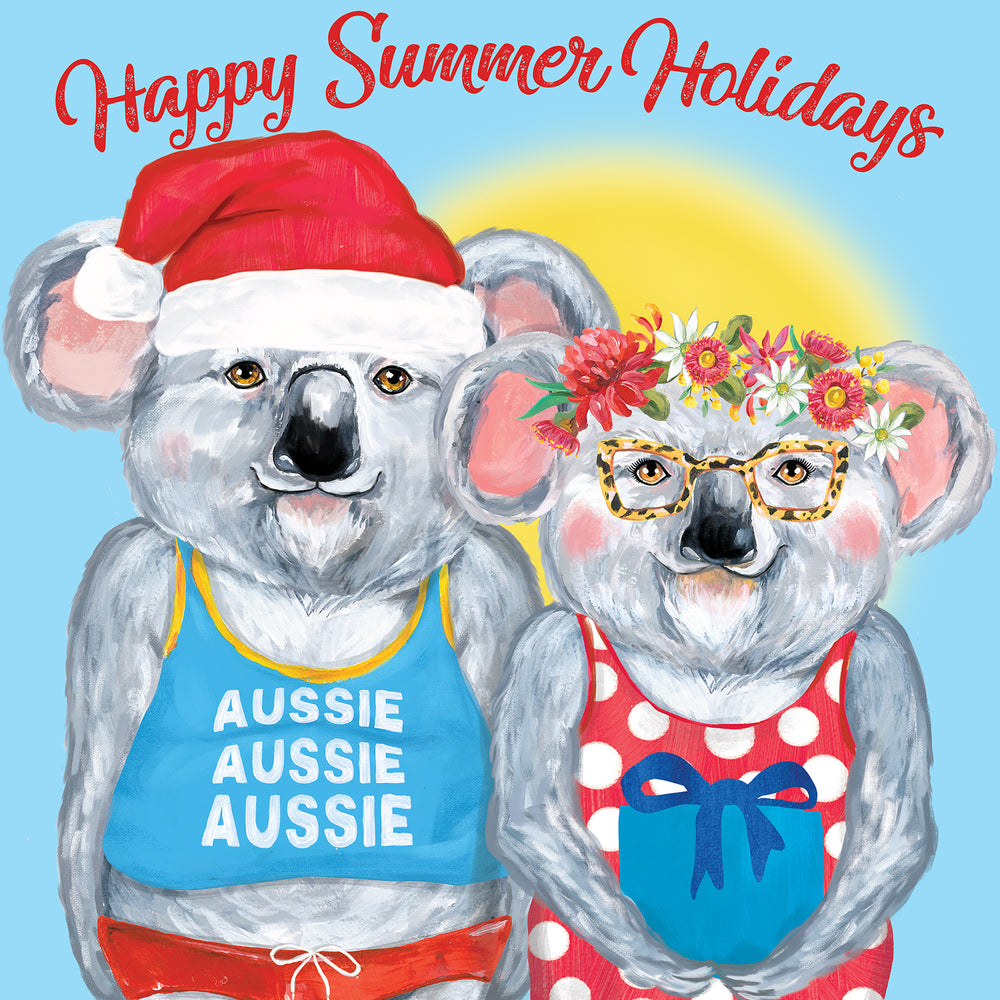 
                      
                        Greeting Card Mr Ms Claus Down Under
                      
                    