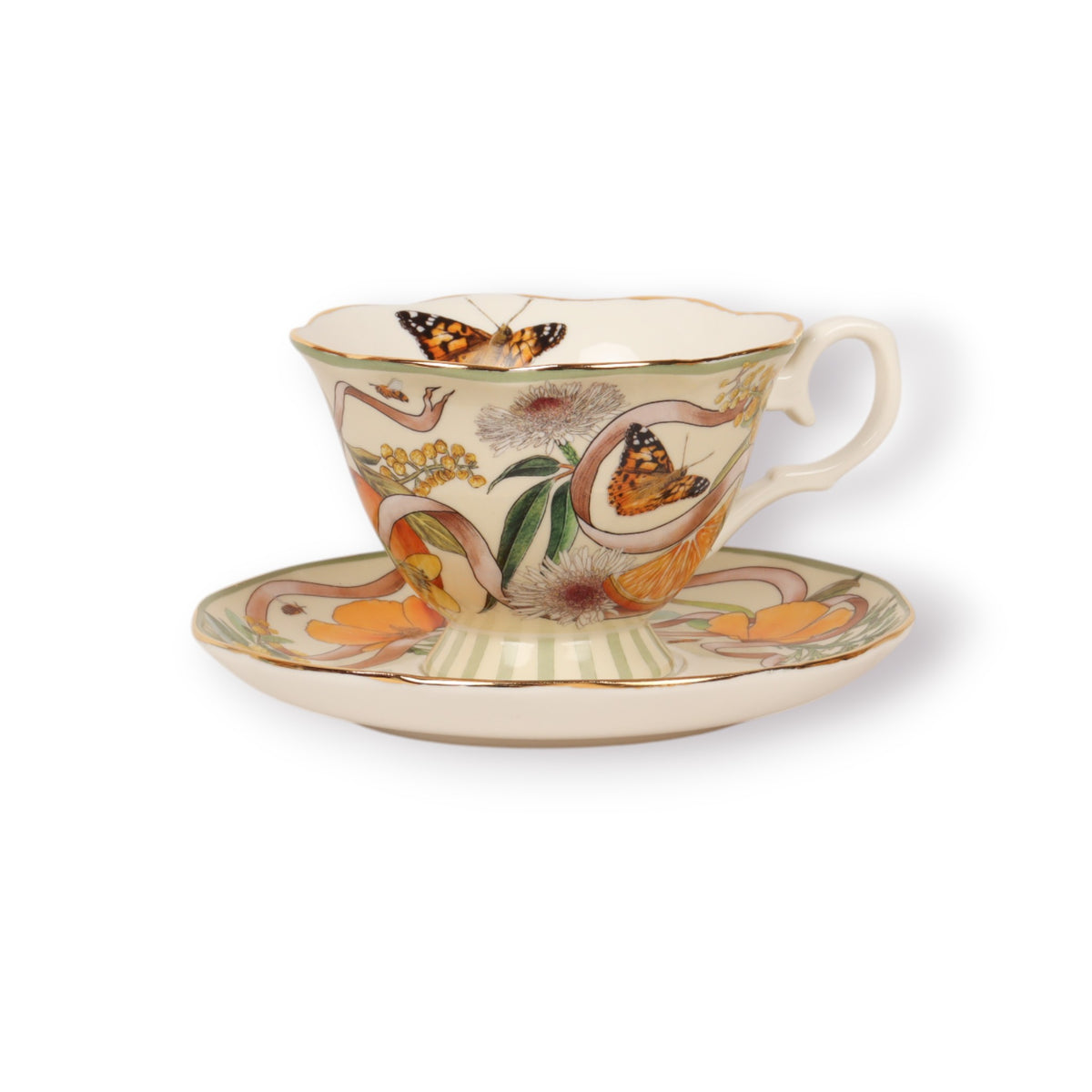 Tea Cup & Saucer Golden Hour