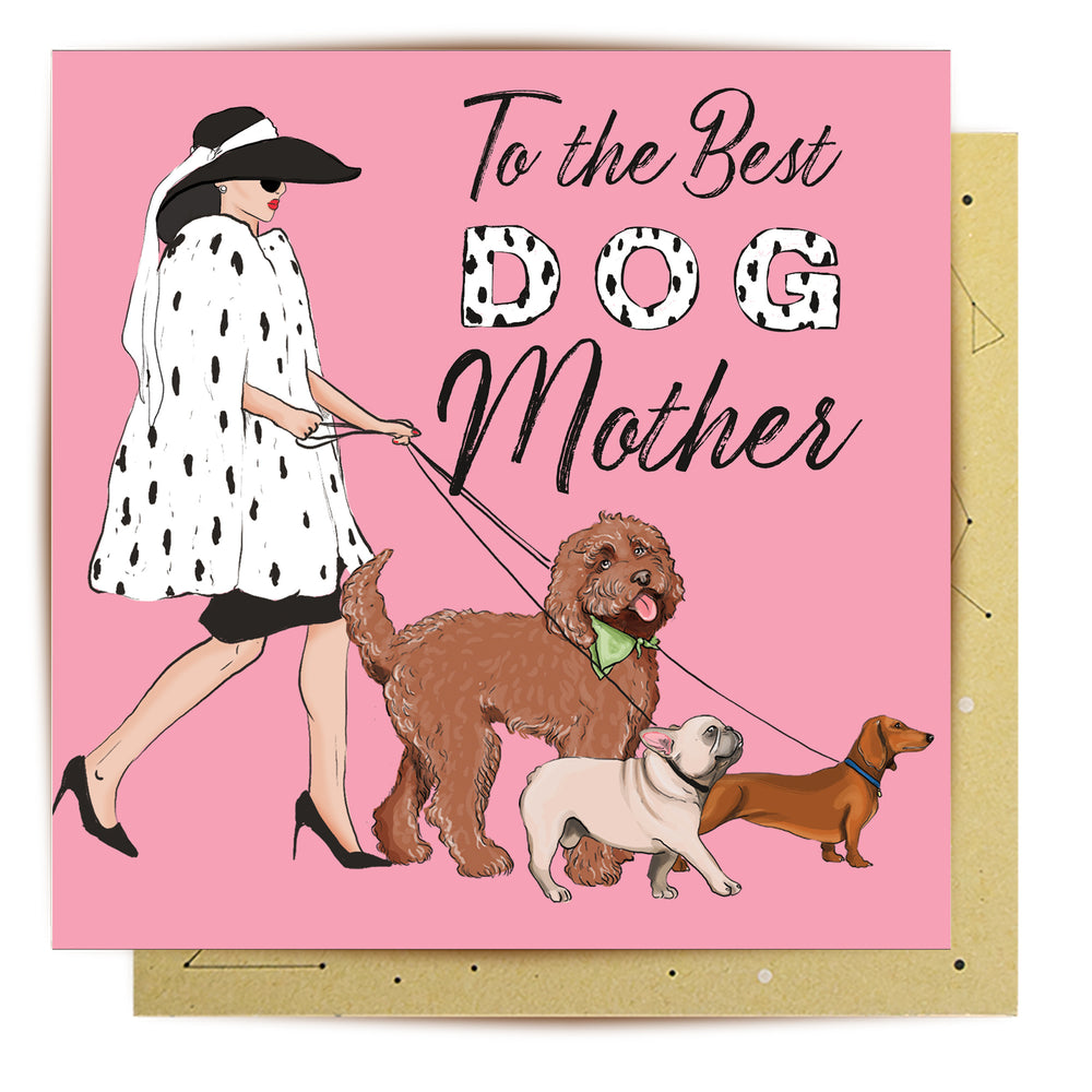 
                      
                        Greeting Card Best Dog Mother
                      
                    