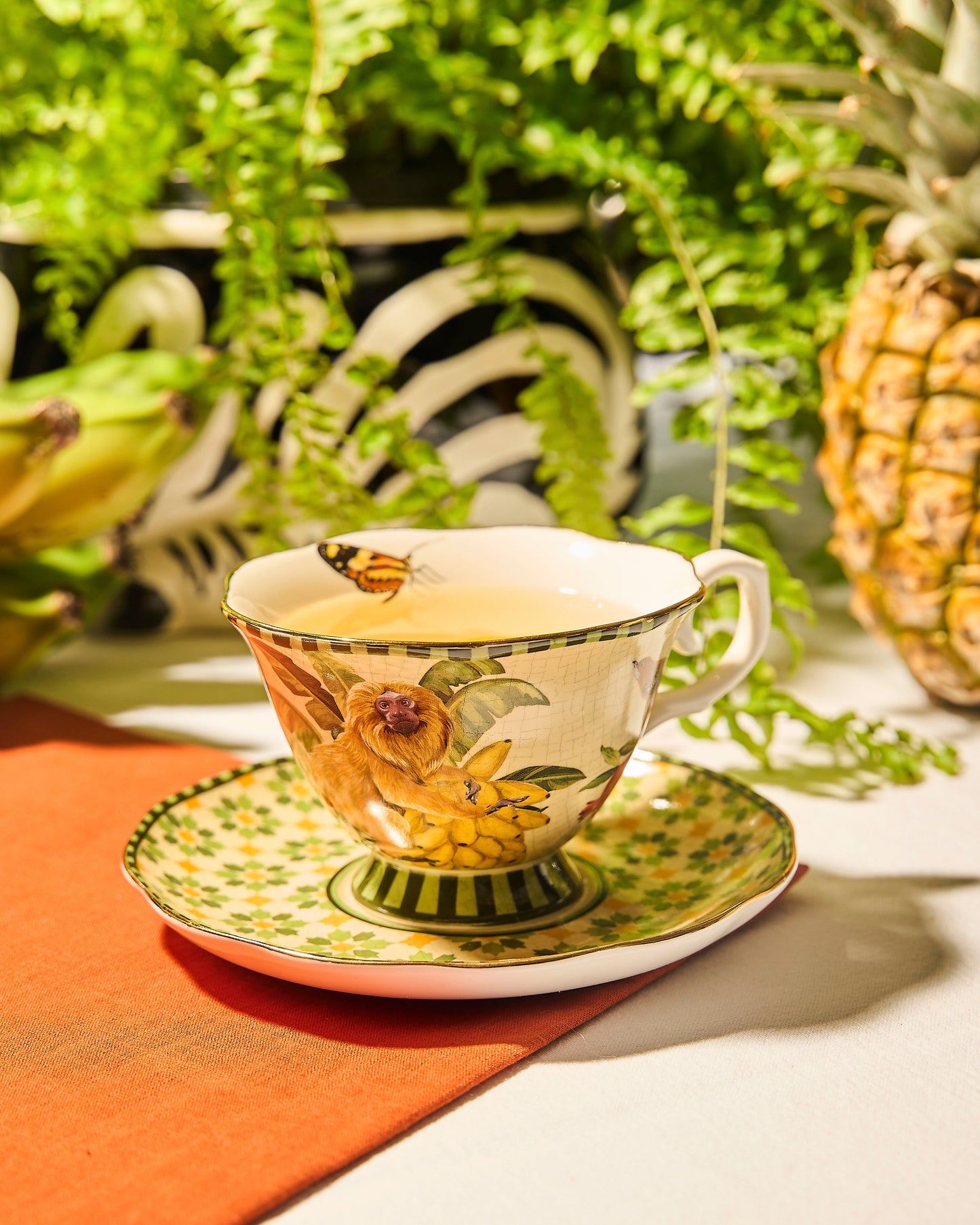 Tea Cup & Saucer Brazilian Summer