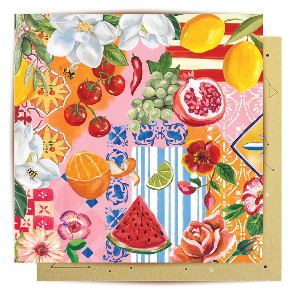 
                      
                        Greeting Card Italian Summer Pattern
                      
                    