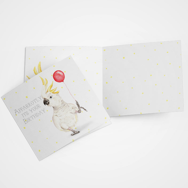 Greeting Card Apparrotly iIt's Your Birthday