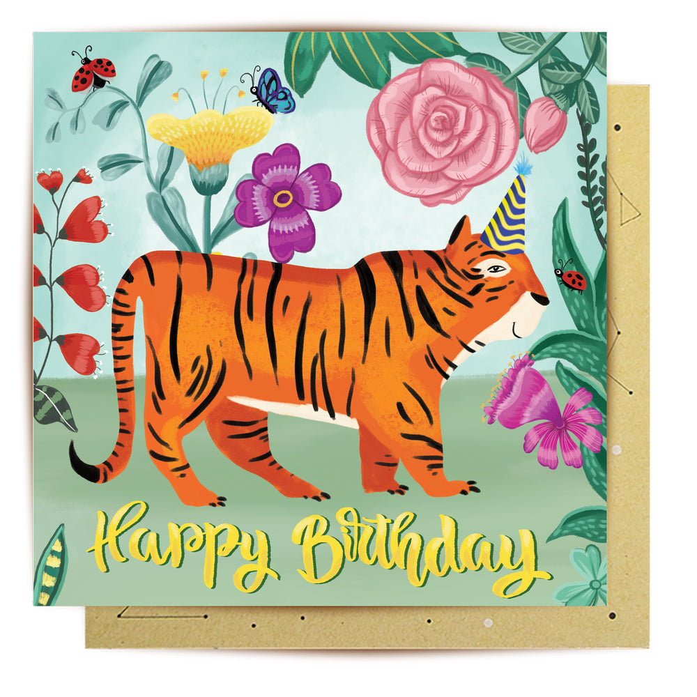 
                      
                        Greeting Card Happy Birthday Tiger
                      
                    