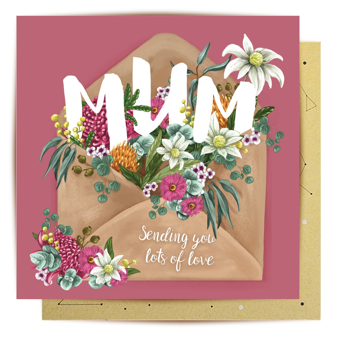 Greeting Card Mum Sending You Lots Of Love