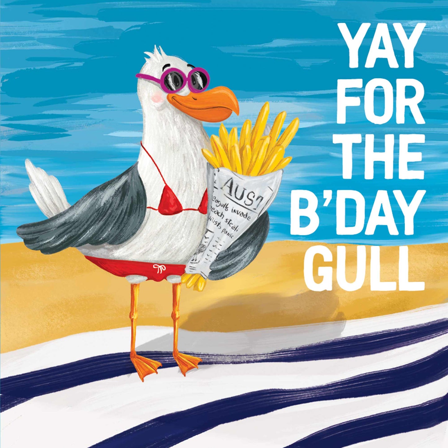 Mini Card Yay For The B'Day Gull