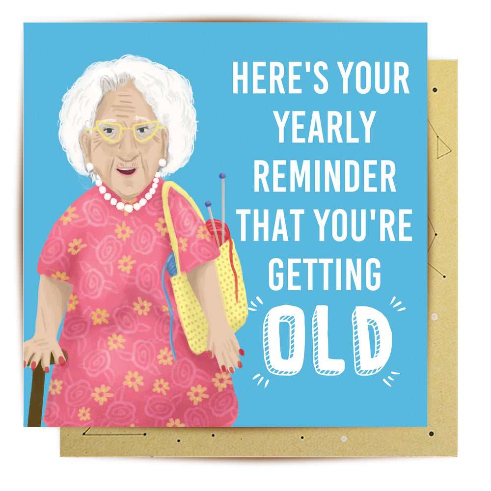 
                      
                        Greeting Card Getting Old Lady
                      
                    