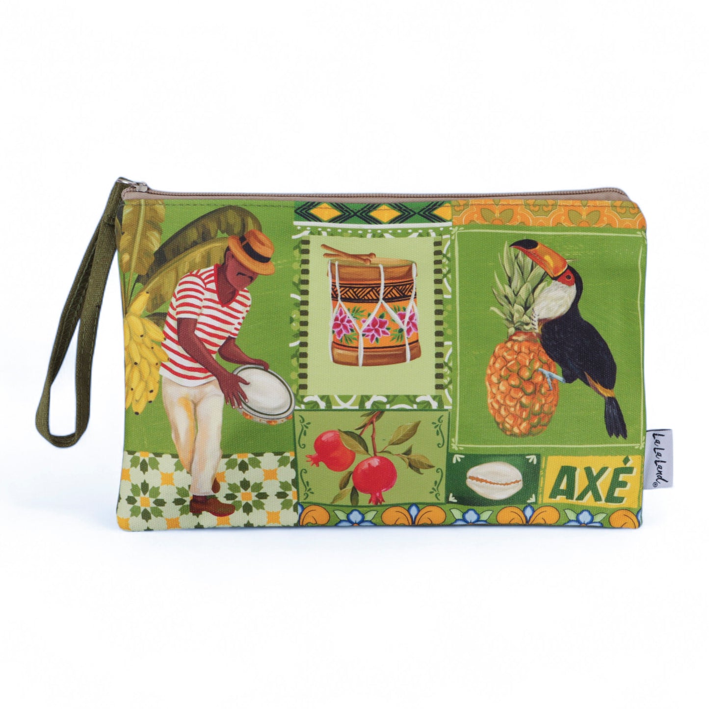Clutch Purse Brazilian Summer Grid