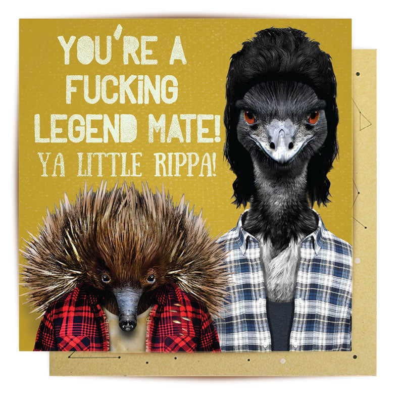 Greeting Card Fucking Legend