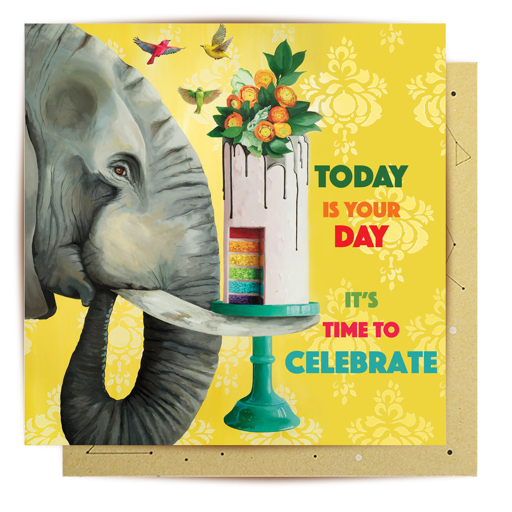 
                      
                        Greeting Card Rainbow Elephant
                      
                    