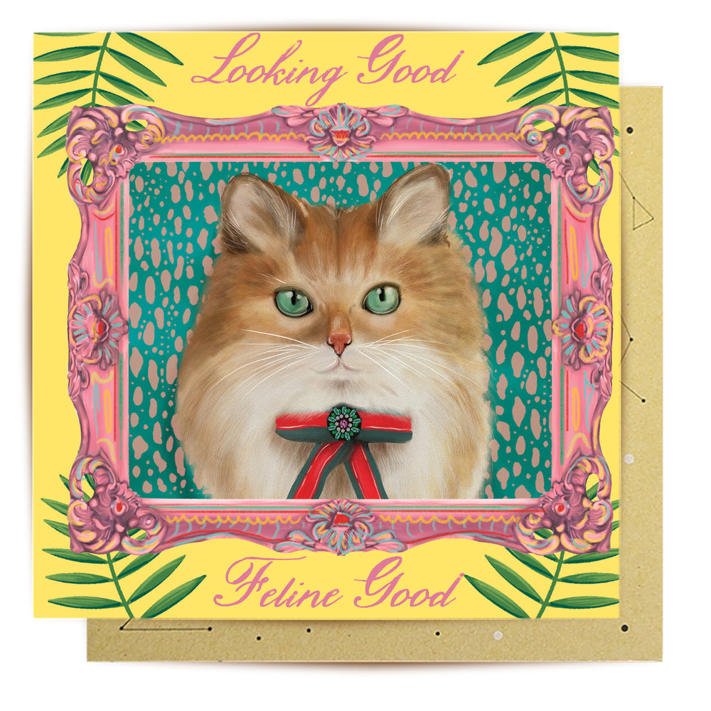 
                      
                        Greeting Card Feline Good
                      
                    