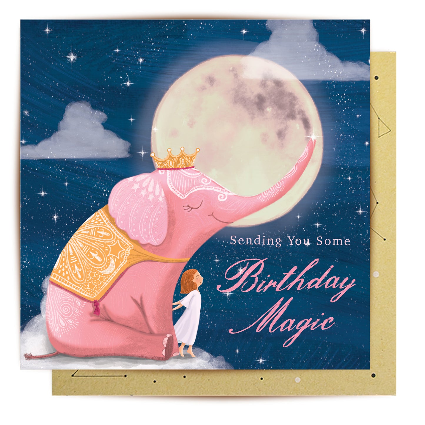 Greeting Card Birthday Magic Elephant