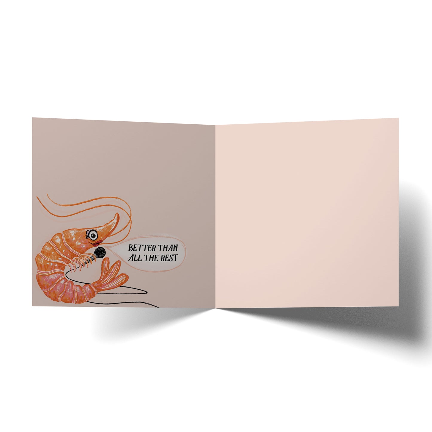 Greeting Card Shrimply The Best