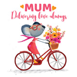 Greeting Card Delivering Love Mum