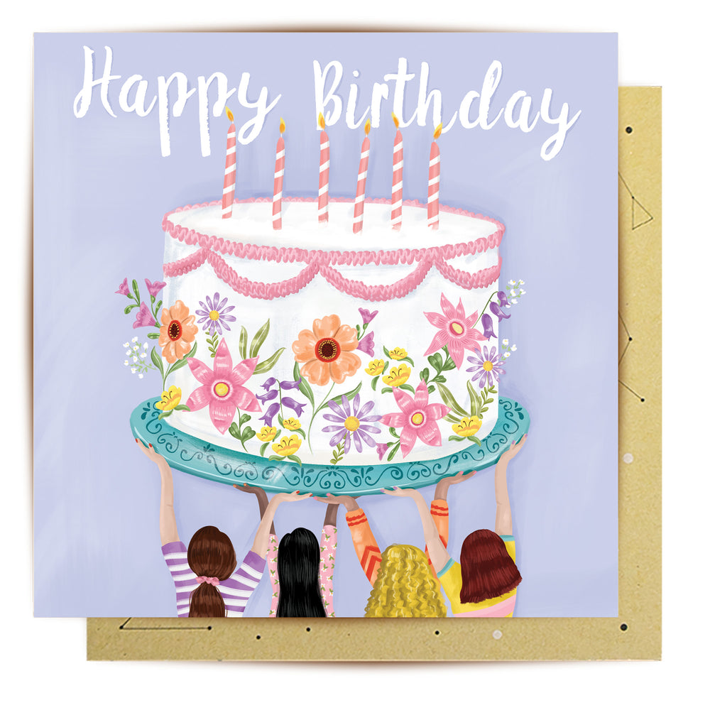 
                      
                        Greeting Card Friends And Cake
                      
                    