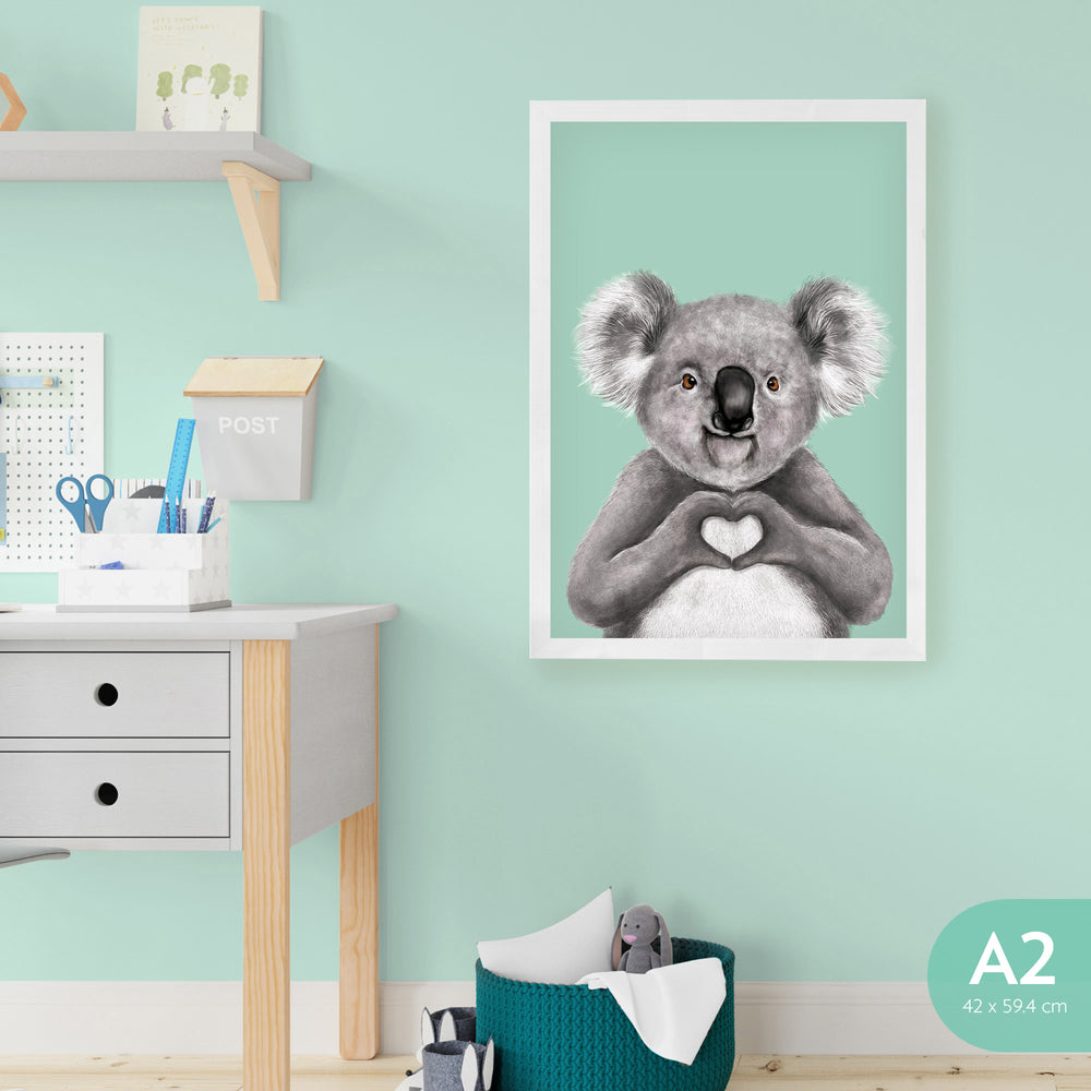 Art Print Koala Heart