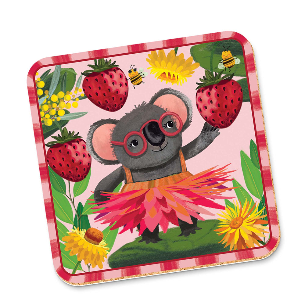 Corky Coaster Bush Party Strawberries