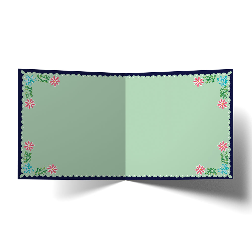 Greeting Card For You Dots And Flowers