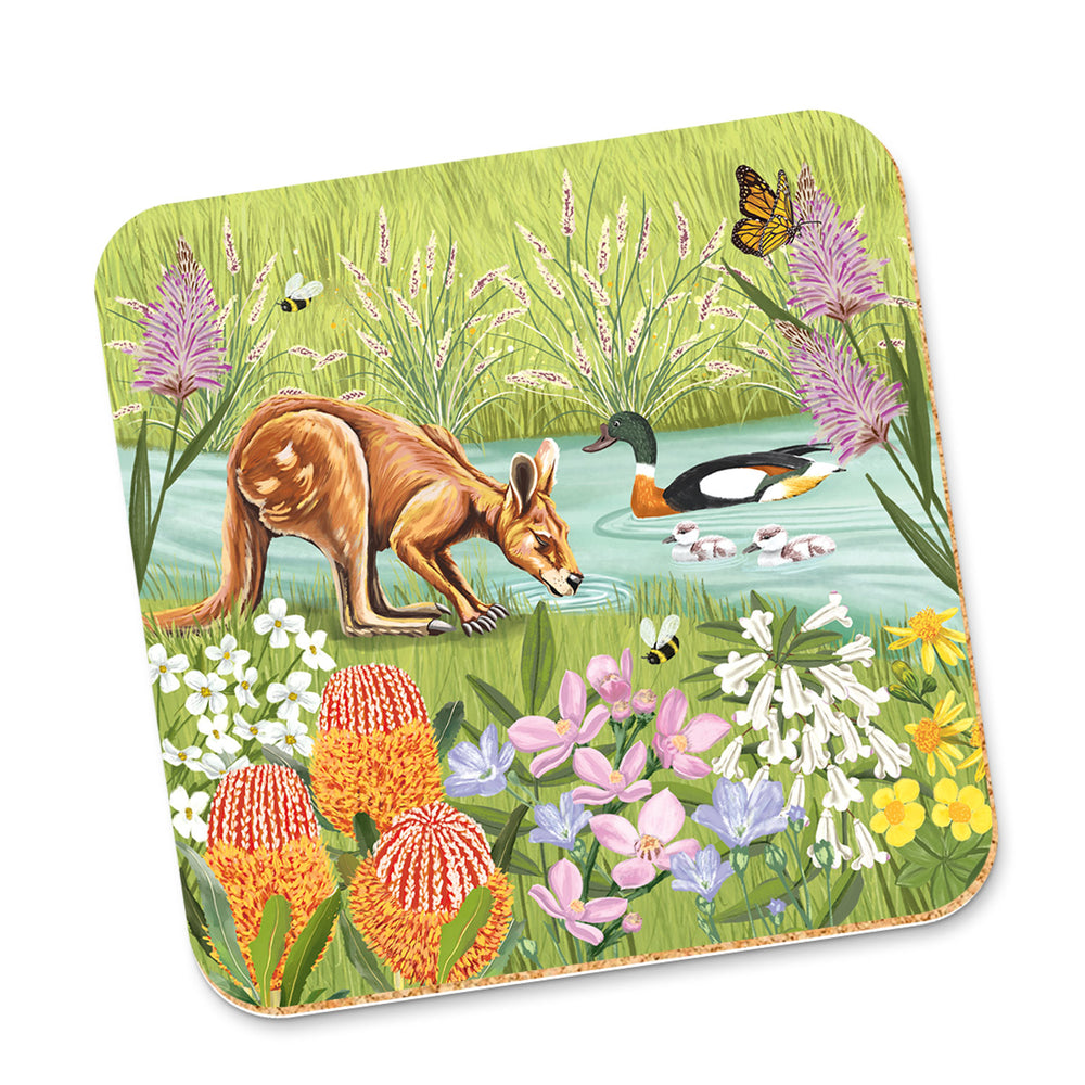 Corky Coaster Garden Giggles River