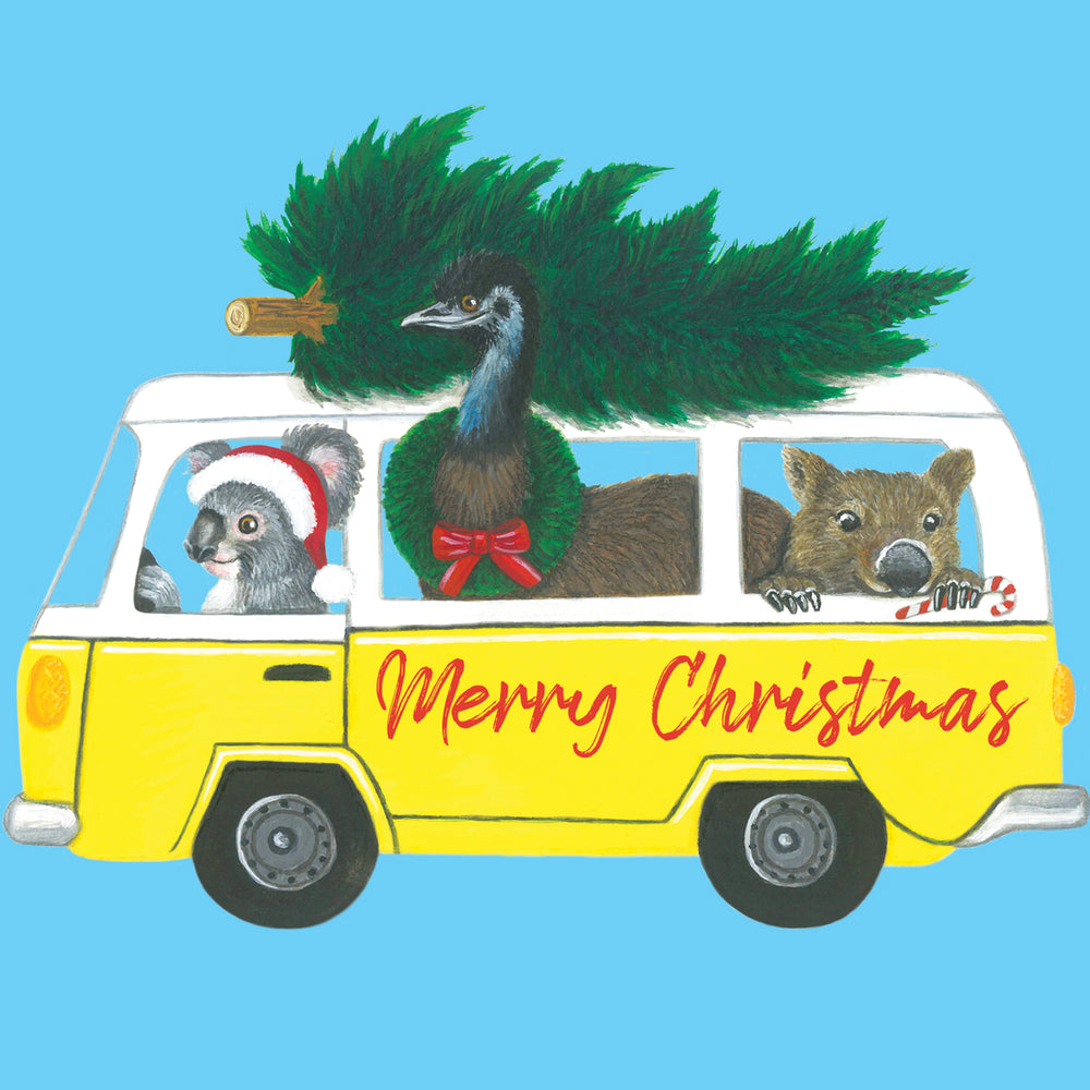 
                      
                        Greeting Card Merry Christmas Kombi
                      
                    