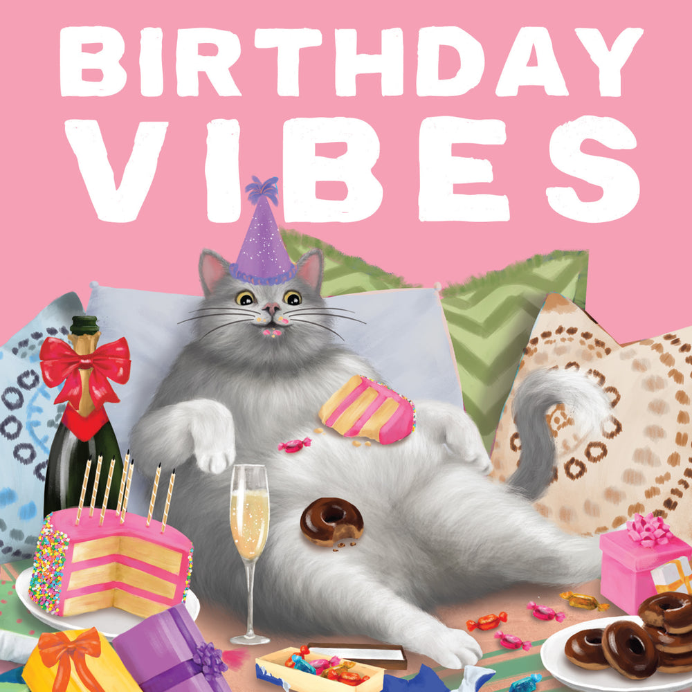 
                      
                        Greeting Card Birthday Vibes Cat
                      
                    