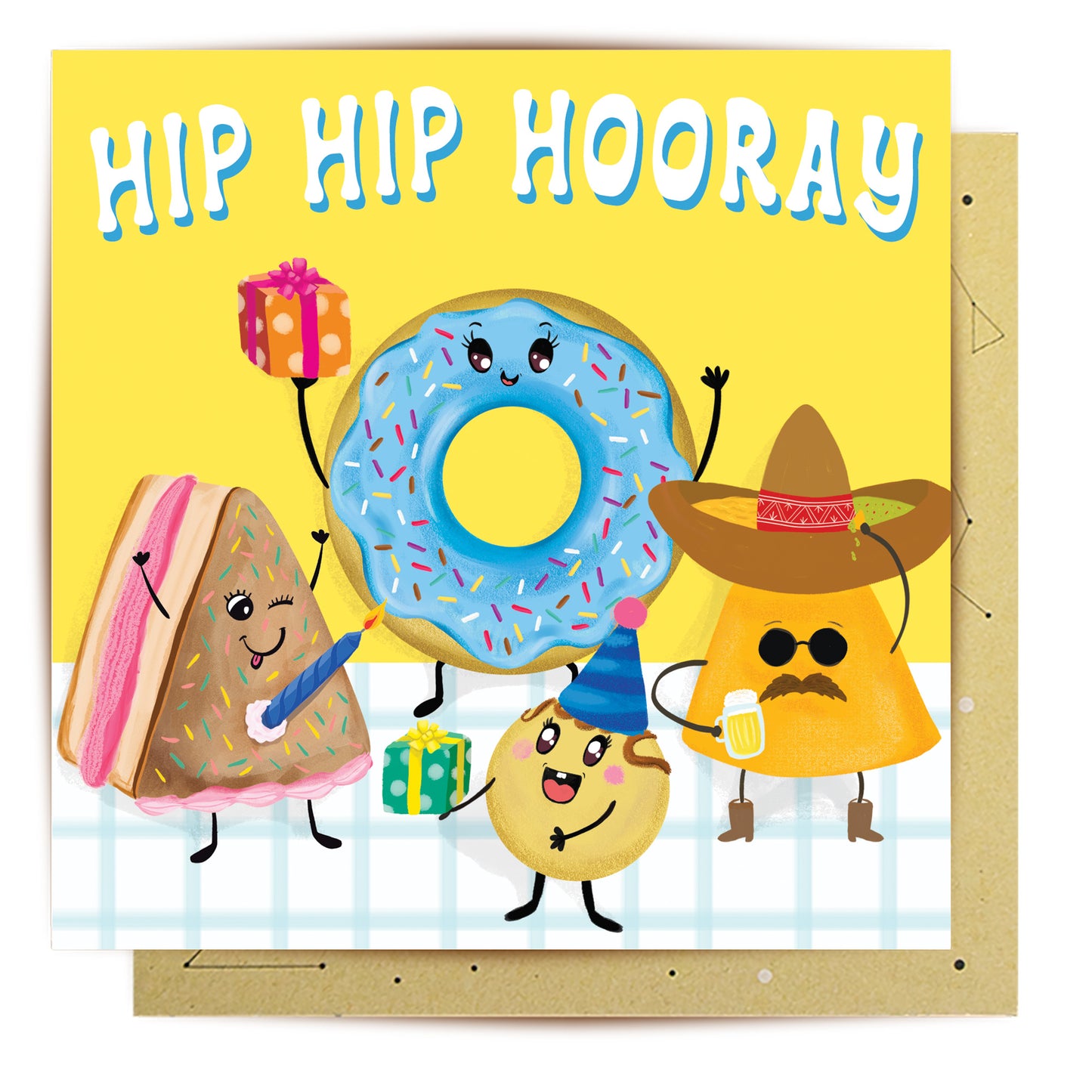 Greeting Card Hip Hip Hooray Sweets