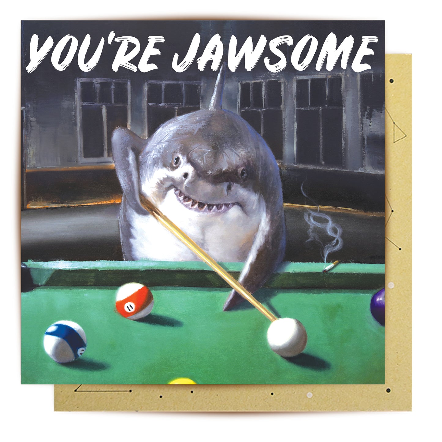 Greeting Card Pool Shark