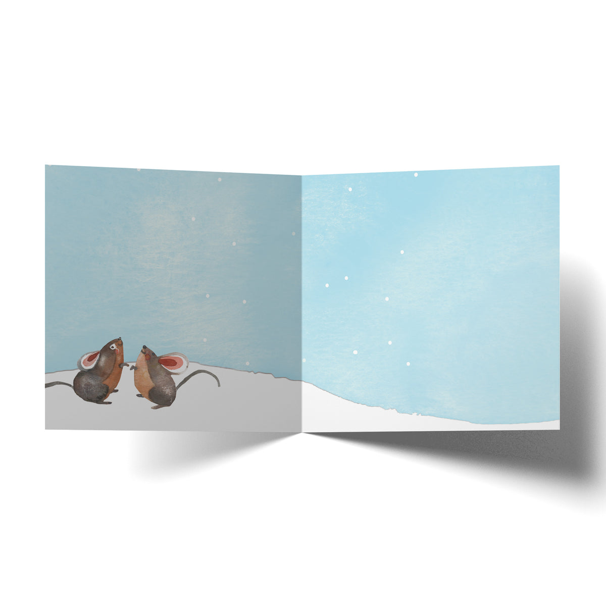 Greeting Card Christmas Mice