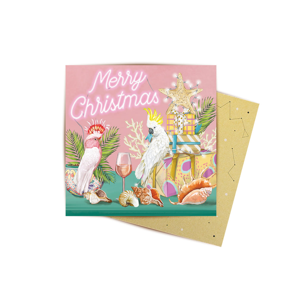 Mini Card Merry Christmas Coastal Abode