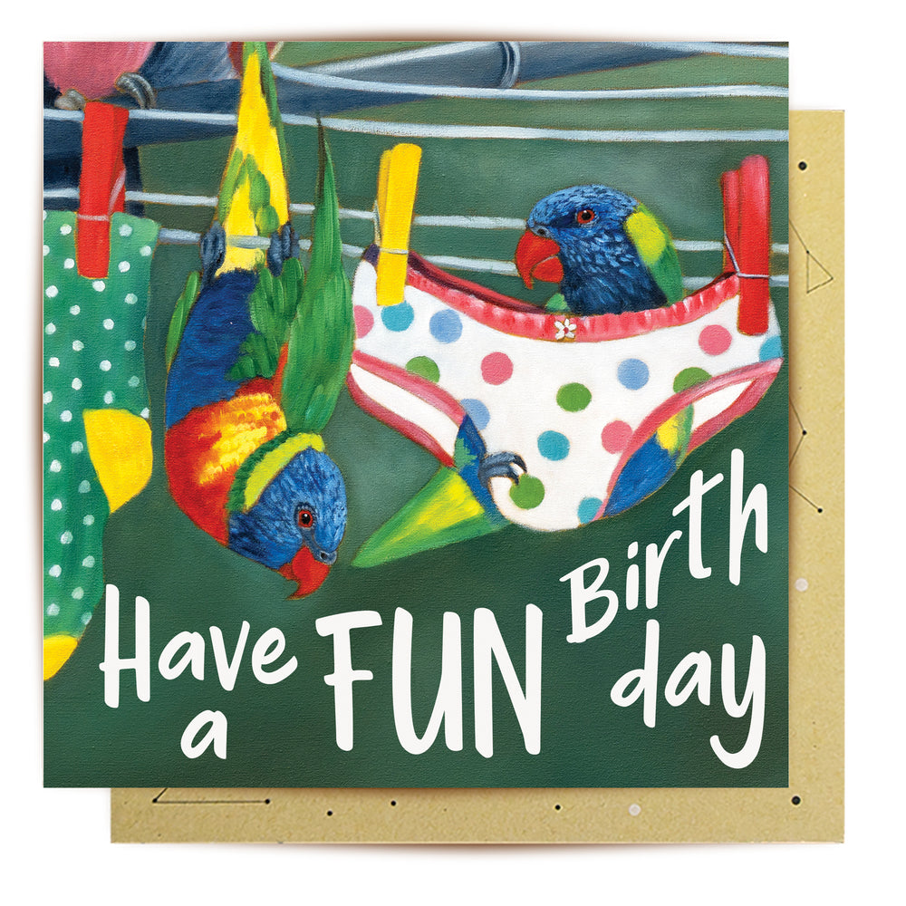 
                      
                        Greeting Card Funny Lorikeets
                      
                    