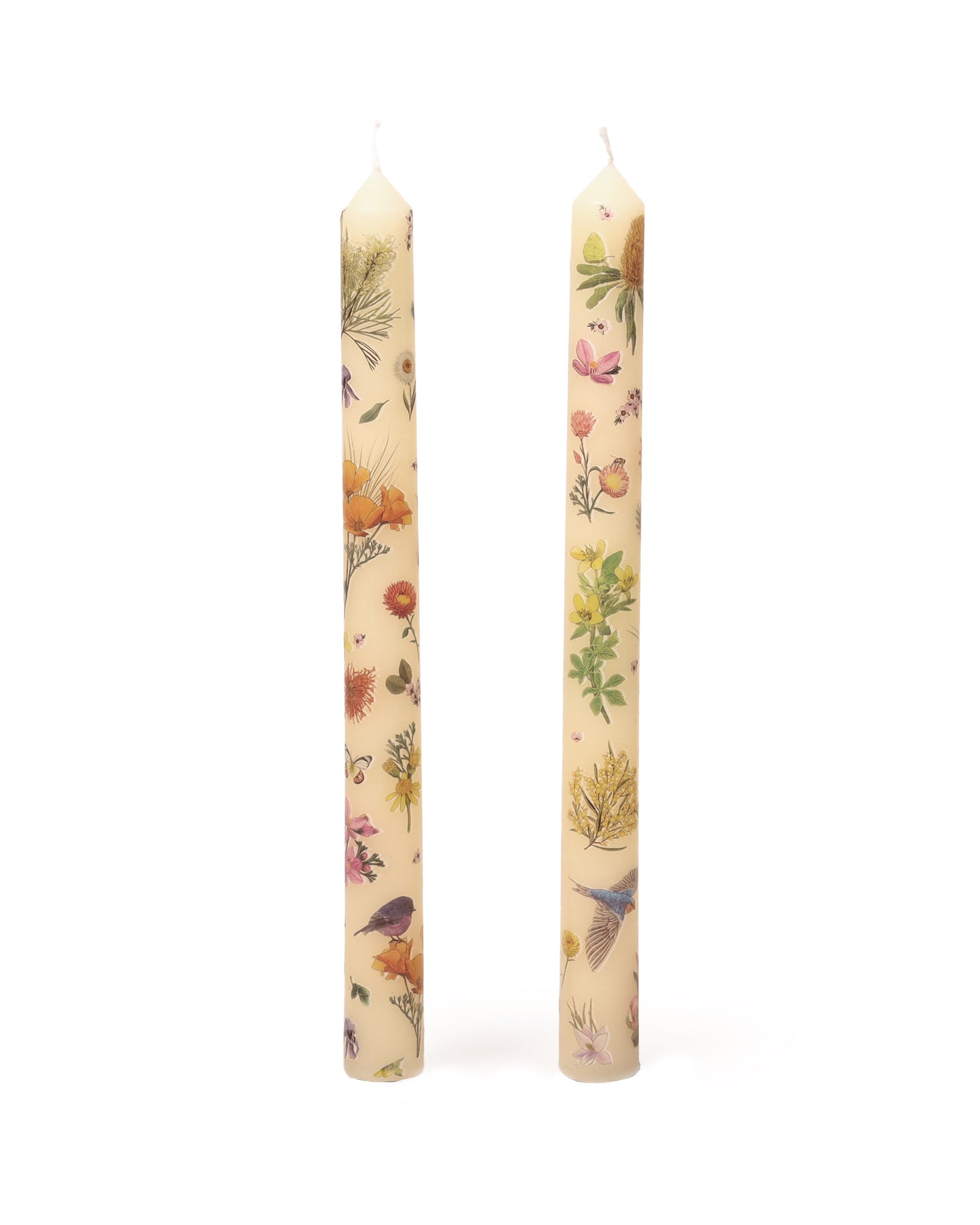 Tapered Candle Set Botanical Blooms