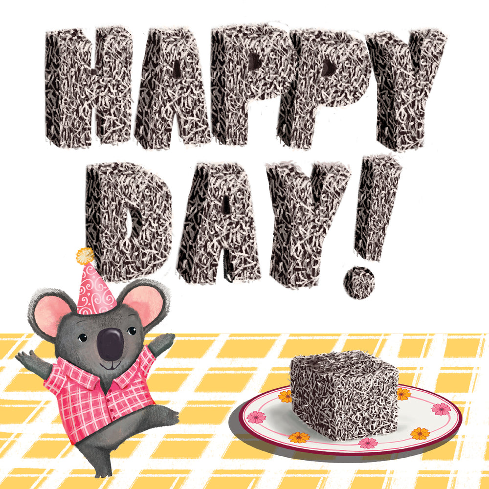 
                      
                        Greeting Card Happy Day Lamington
                      
                    