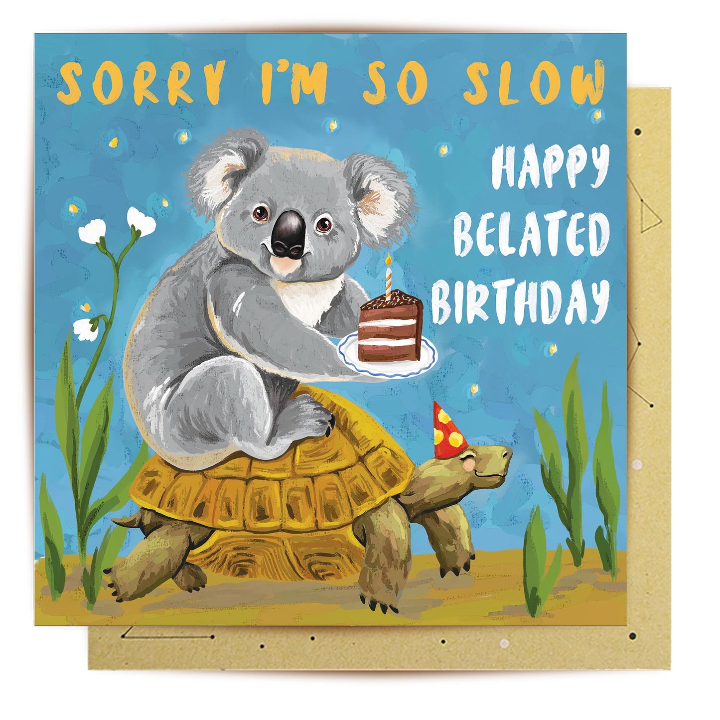 Greeting Card Happy Belated Birthday