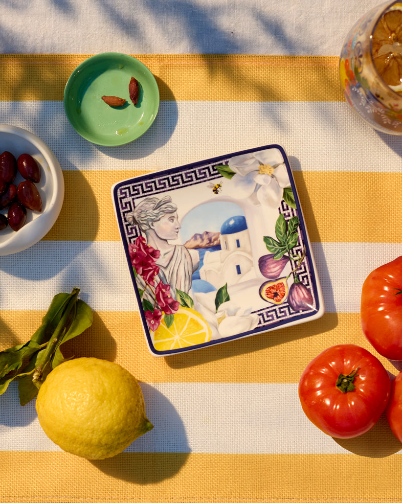Square Trinket Tray Mediterranean Summer