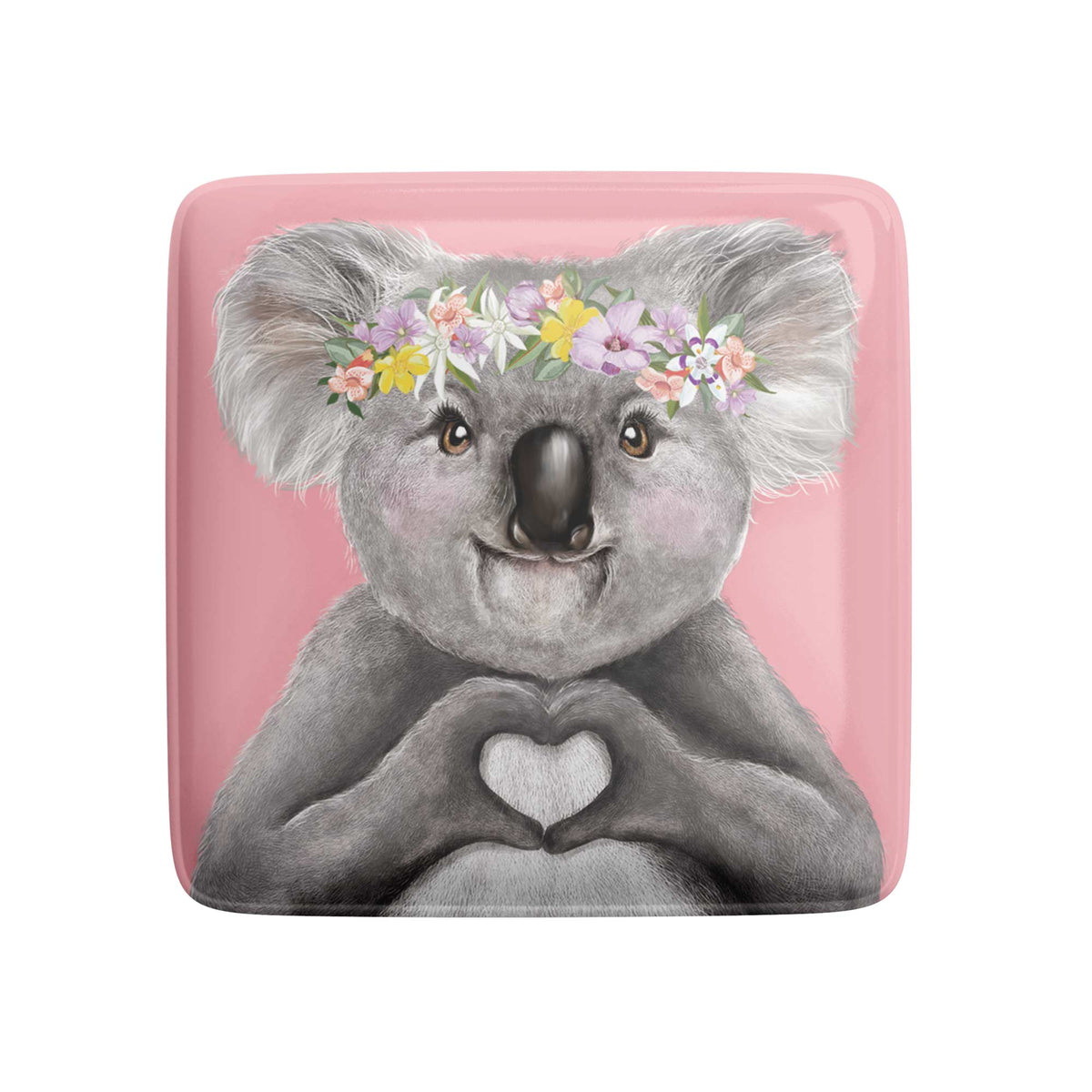 Fridge Magnet Heart Koala Girl