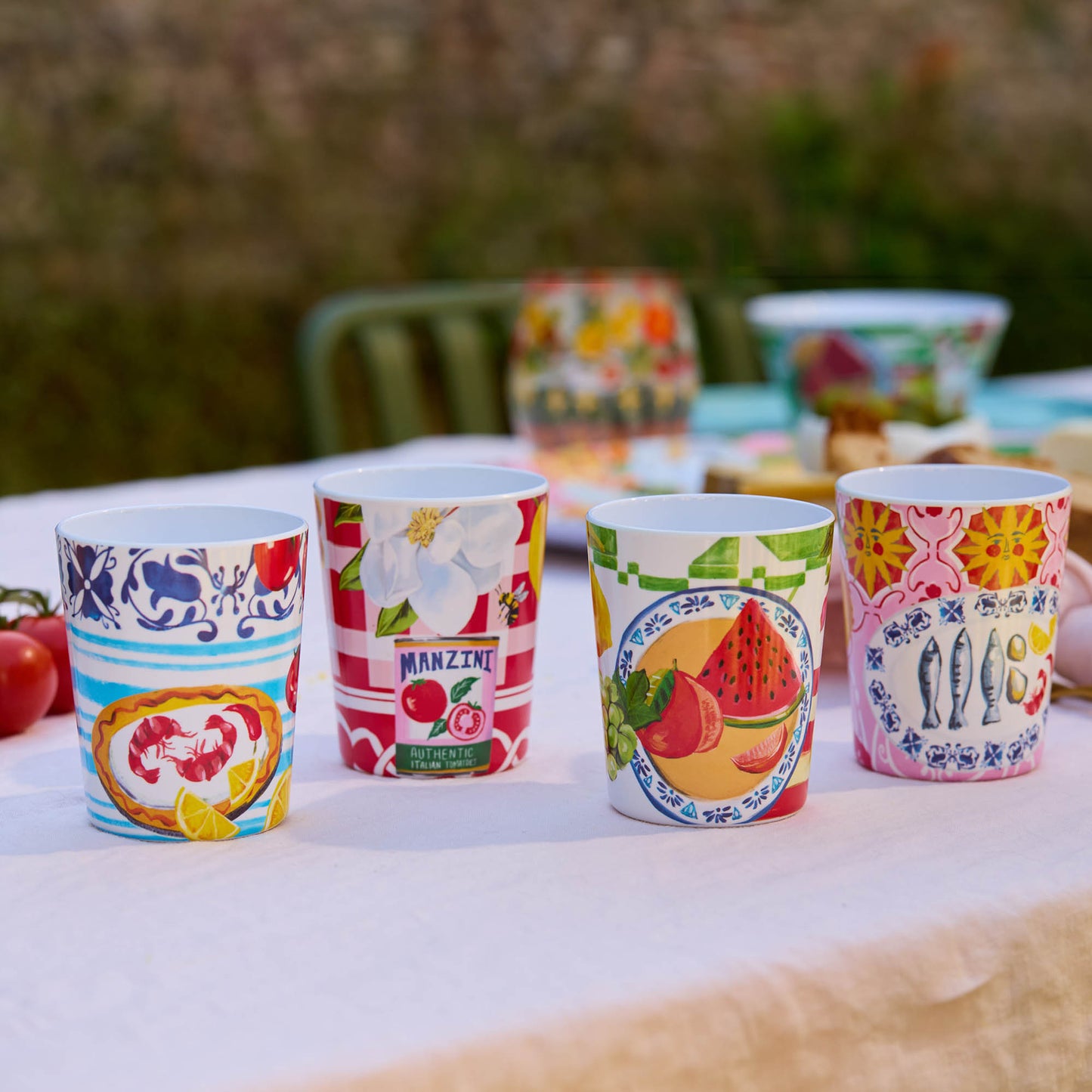 Cup Set Italian Summer